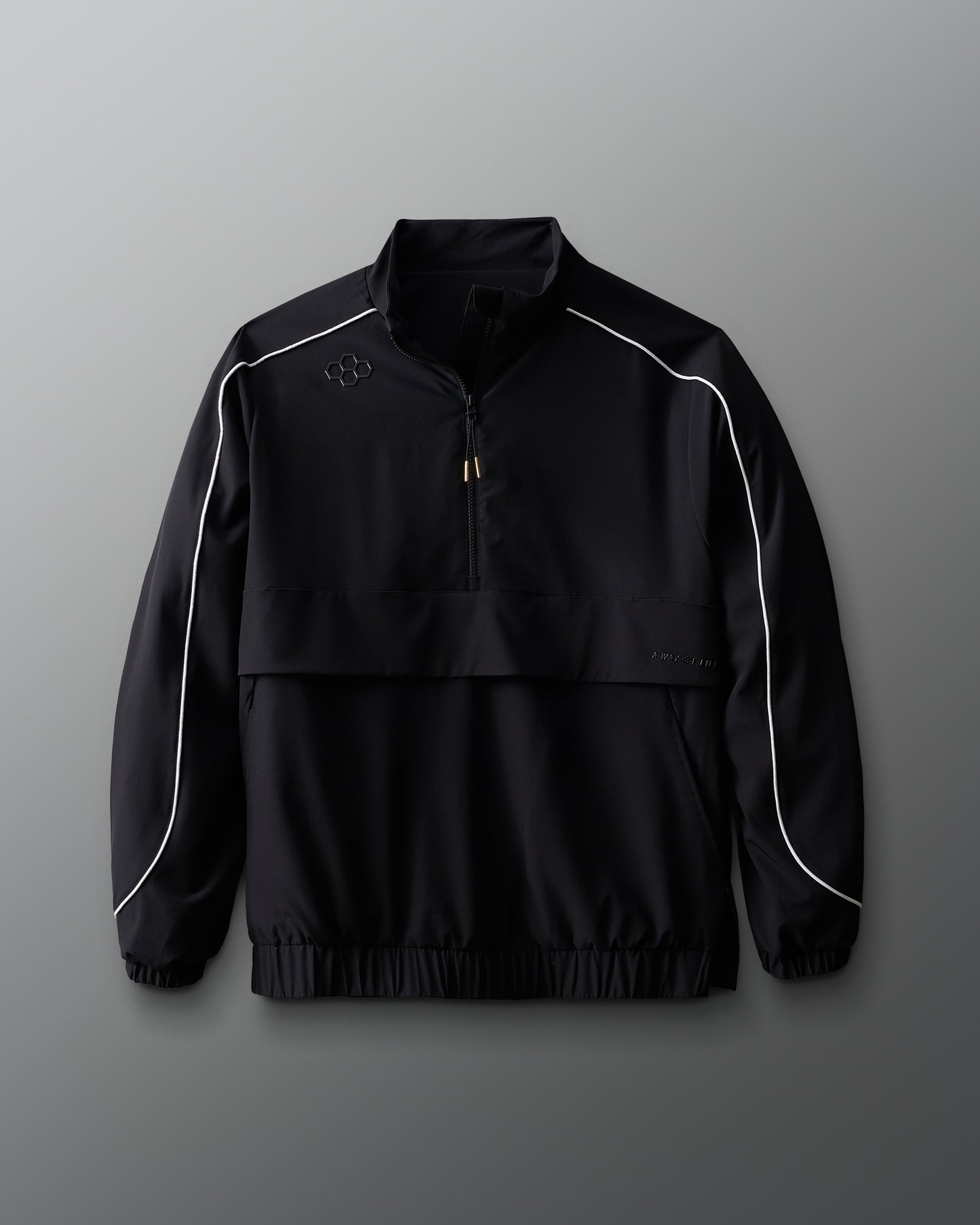 RUDIS 1/4 Zip Windbreaker - Black