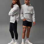 RUDIS 1/4 Zip Windbreaker - Lunar Gray