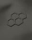 Dark olive green fabric showcases a textured surface with a subtly raised hexagonal pattern, hinting at modern and functional design suited for outdoor or athletic wear.