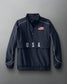 USA Flag 1/4 Zip Windbreaker