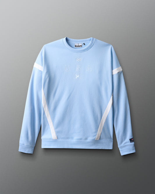 USA Wrestling Colorblock Crewneck