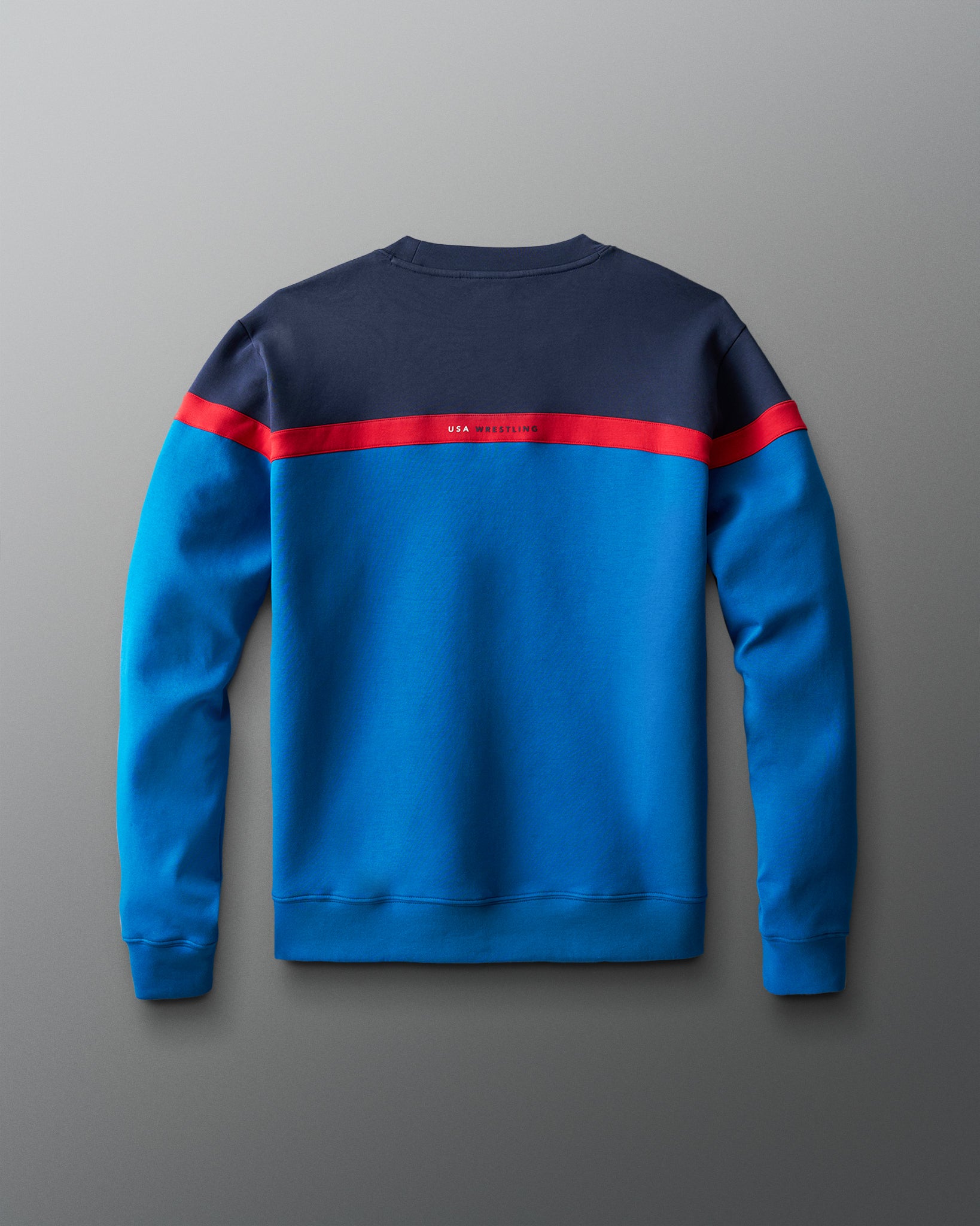 USA Wrestling Colorblock Crewneck - Official USA Wrestling Apparel