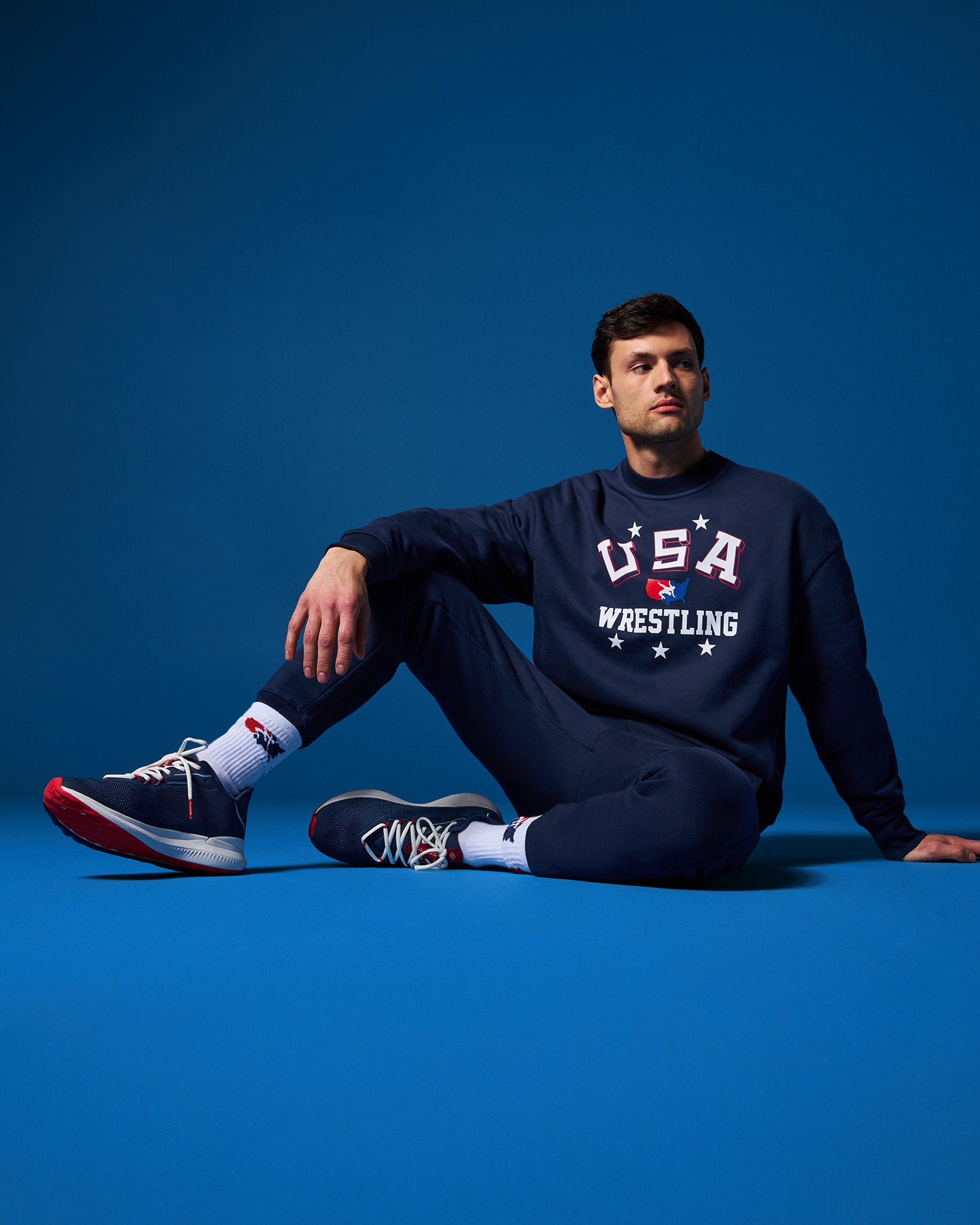USA Wrestling Retro Titan Heavyweight Crewneck