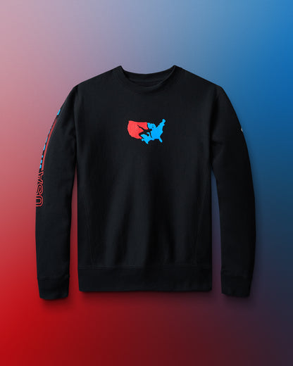 Pull ras du cou vintage de lutte américaine