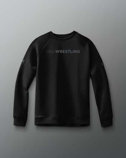USA Wrestling Wordmark COOL-FEEL Crewneck