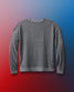 Gray sweatshirt on a gradient background