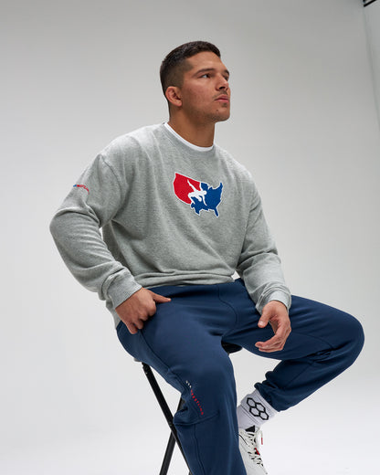 USA Wrestling Logo Hacci Crewneck