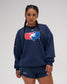 USA Wrestling Map Relaxed Comfort Fleece Crewneck