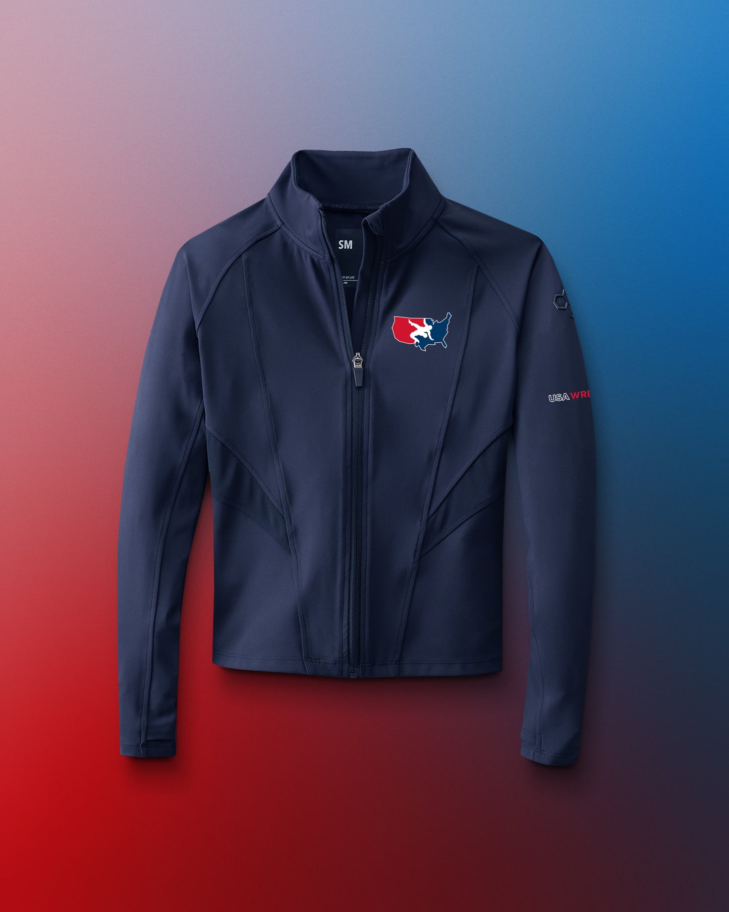 USA Wrestling Logo Women's Contour Full Zip