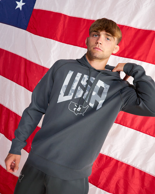 Sweat à capuche USA Wrestling camouflage Cool-Feel