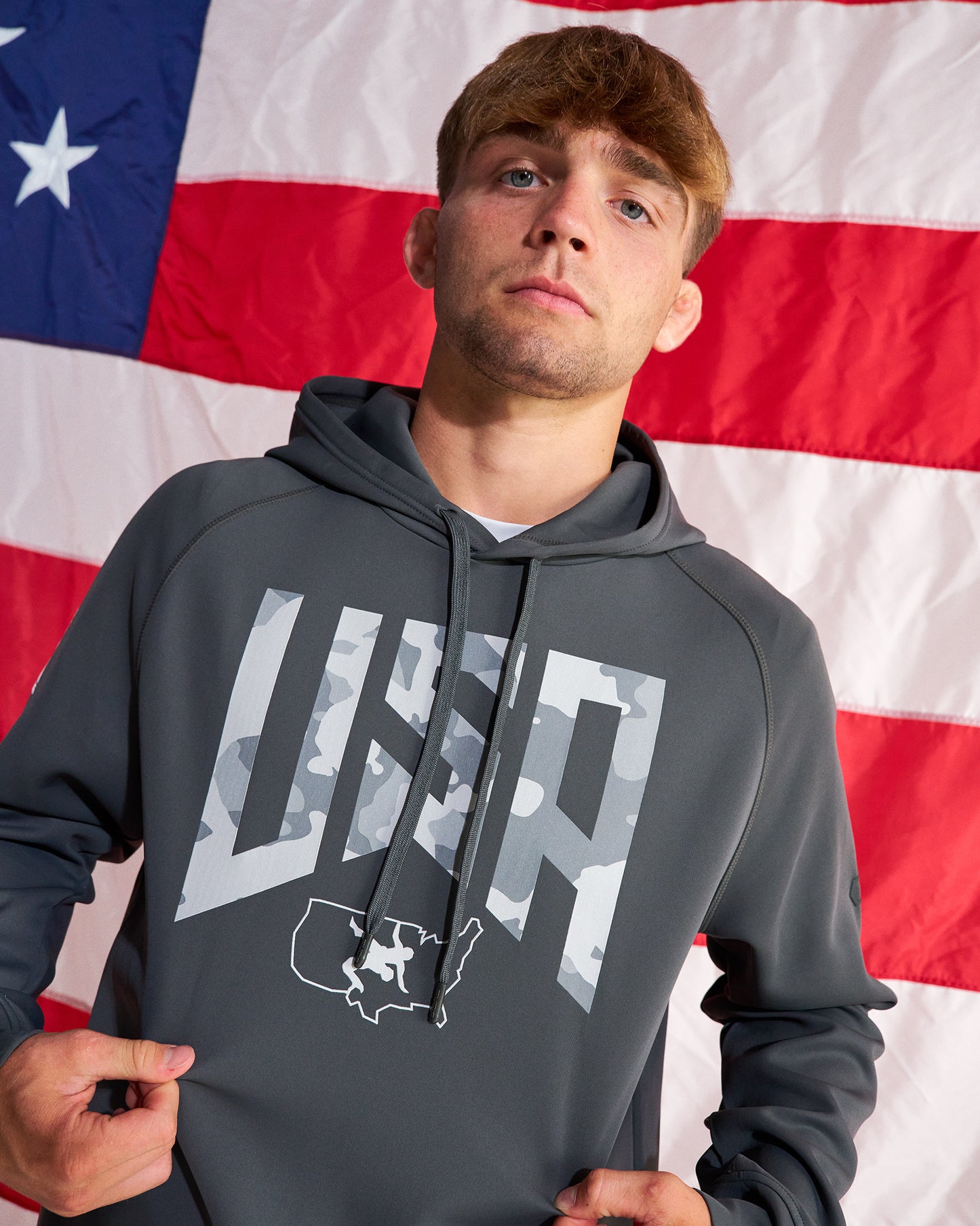 Sweat à capuche USA Wrestling camouflage Cool-Feel