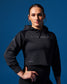 Sweat à capuche court pour femme avec logo USA Wrestling