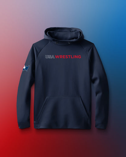 Sweat à capuche cool et respirant avec logo USA Wrestling