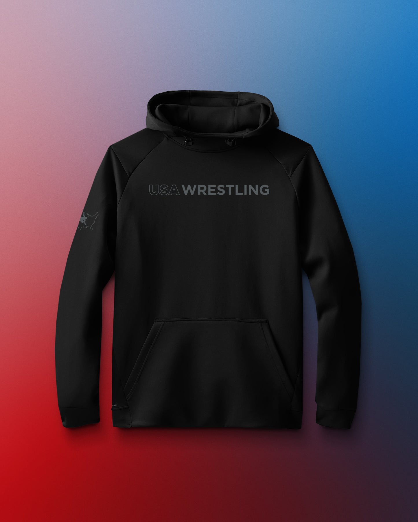 Sweat à capuche cool et respirant avec logo USA Wrestling