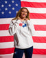 USA Wrestling Map Relaxed Comfort Fleece Hoodie