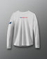 White long-sleeve shirt with USA Wrestling logo on a gradient background