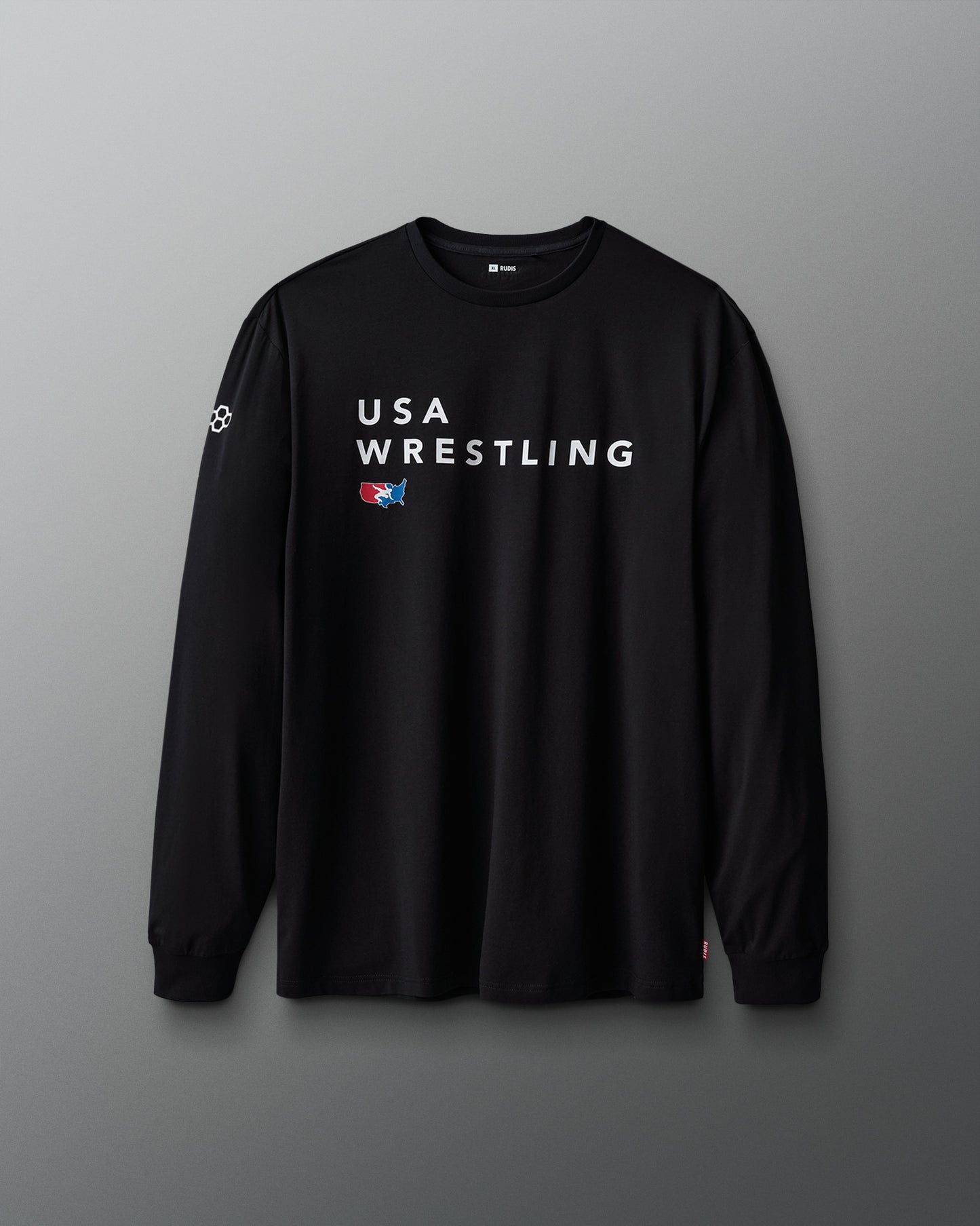 T-shirt hybride à manches longues USA Wrestling Stacked