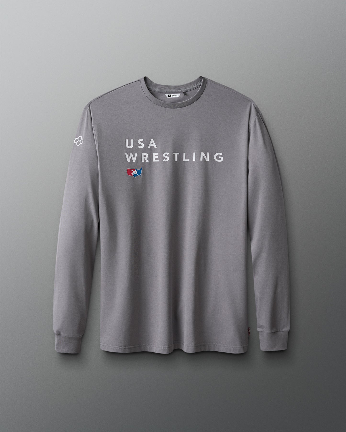 T-shirt hybride à manches longues USA Wrestling Stacked