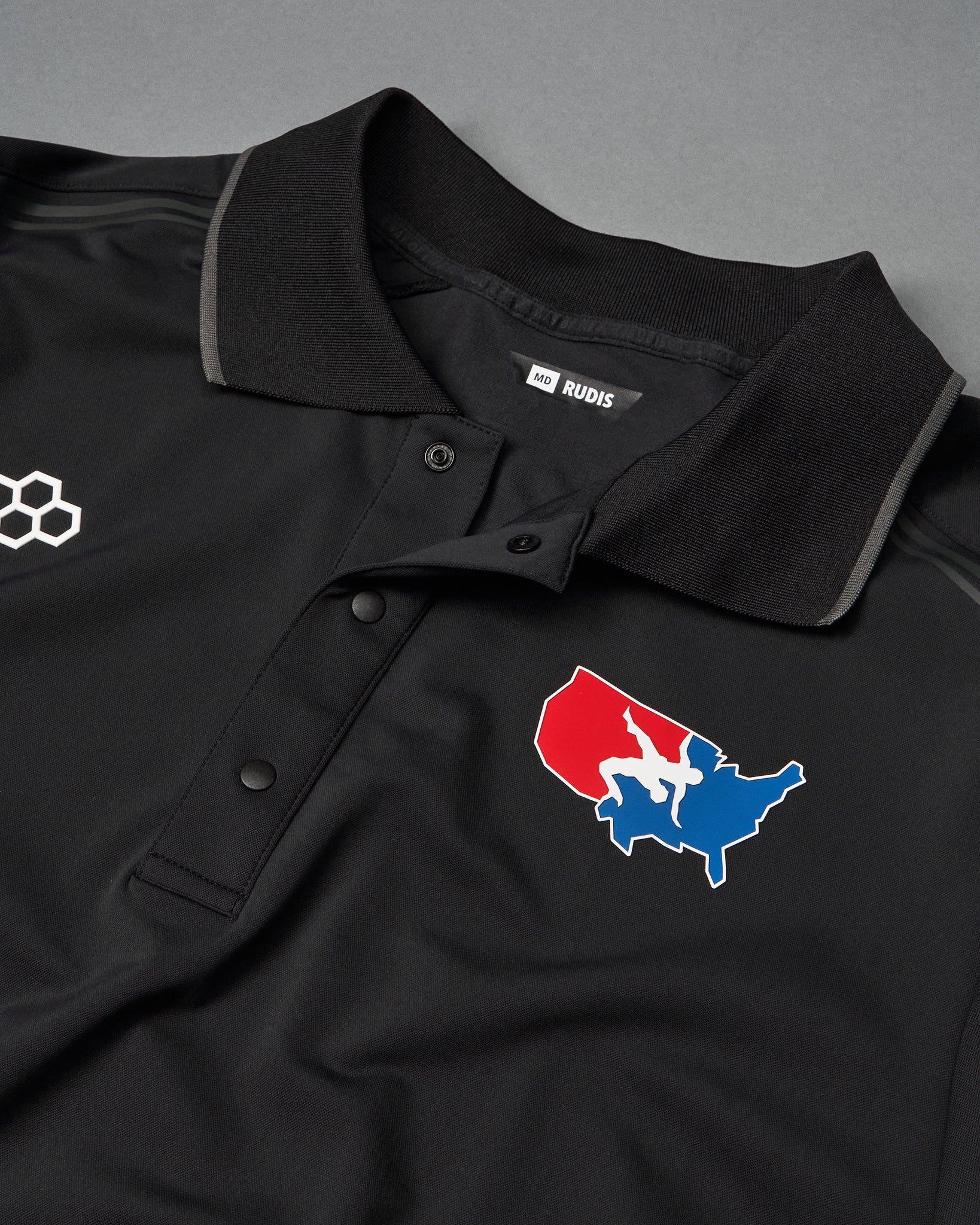 USA Wrestling Chronicle Elite Snap Polo