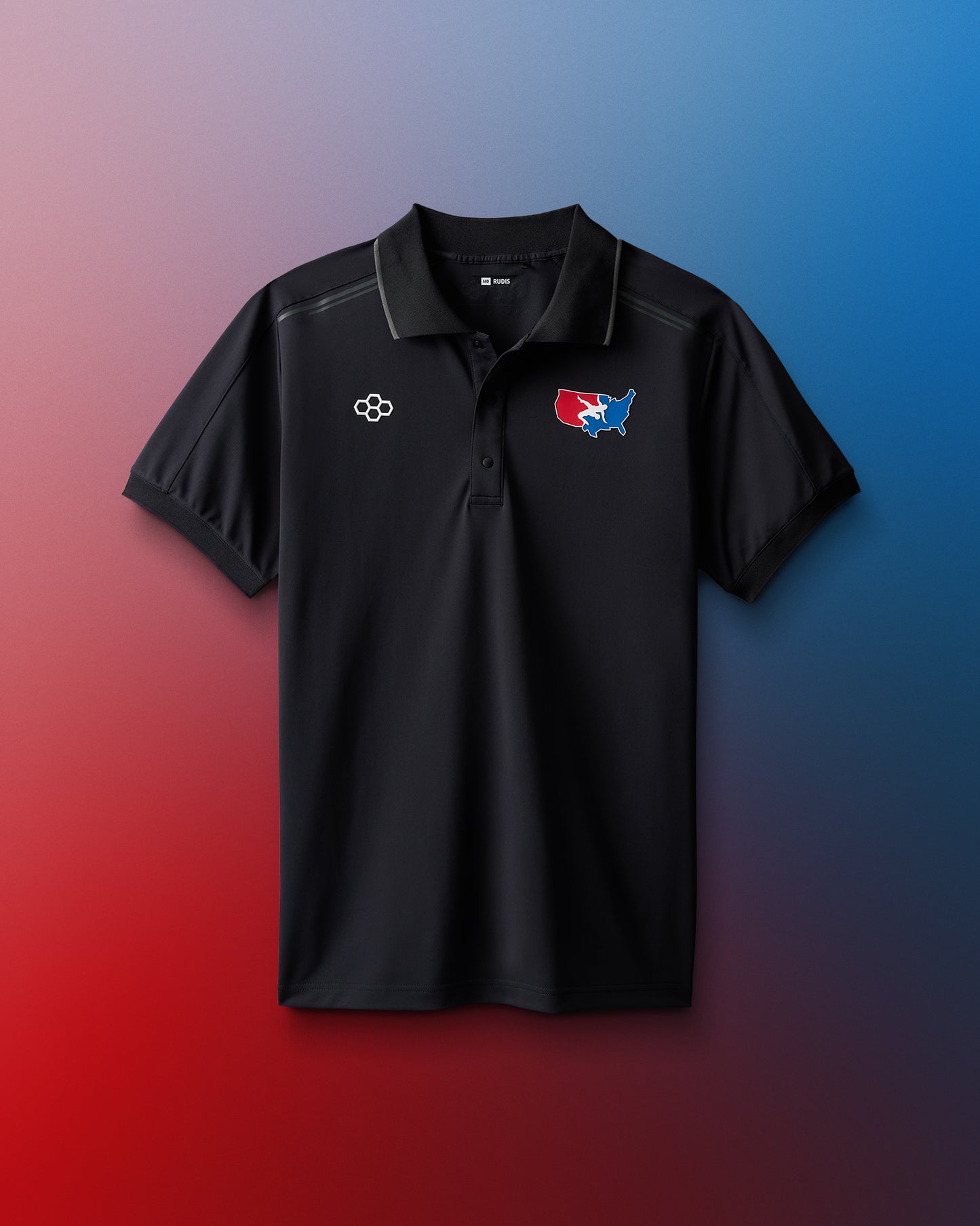 USA Wrestling Chronicle Elite Snap Polo