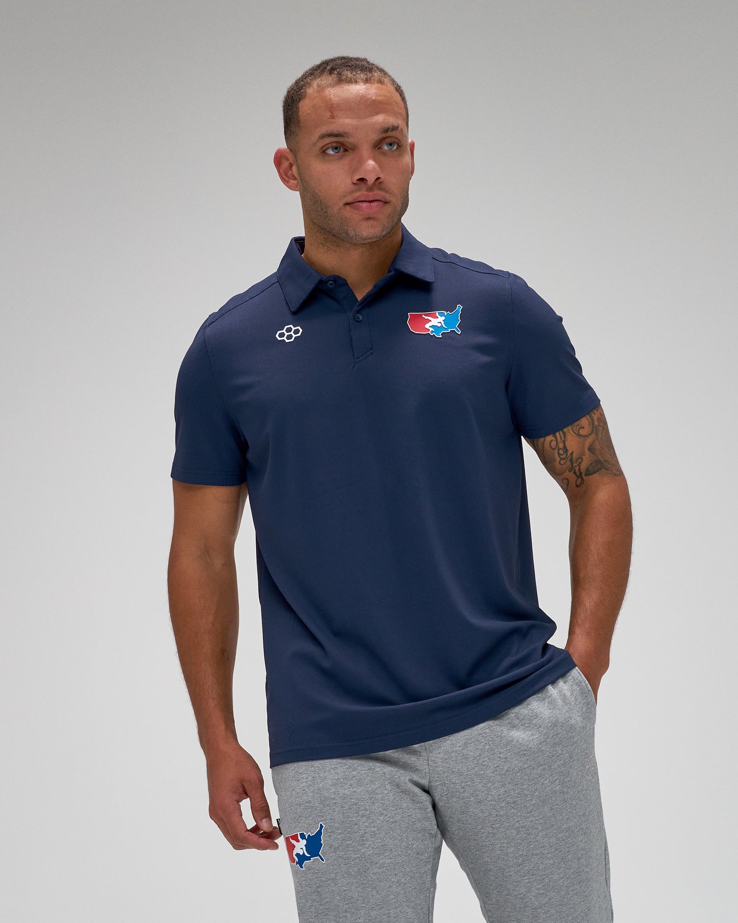 Polo Hex Go-To de l'équipe de lutte américaine