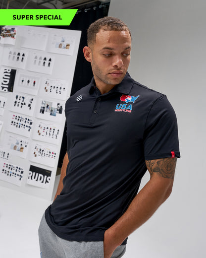 Polo classique d'adhésion à la lutte américaine