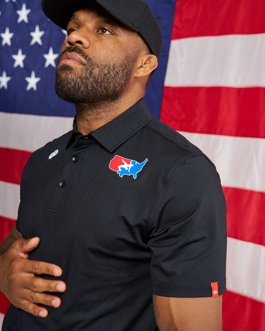 USA Wrestling Map Performance Polo