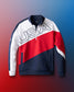 Sweat-shirt de catch américain colorblock 1/4 zip