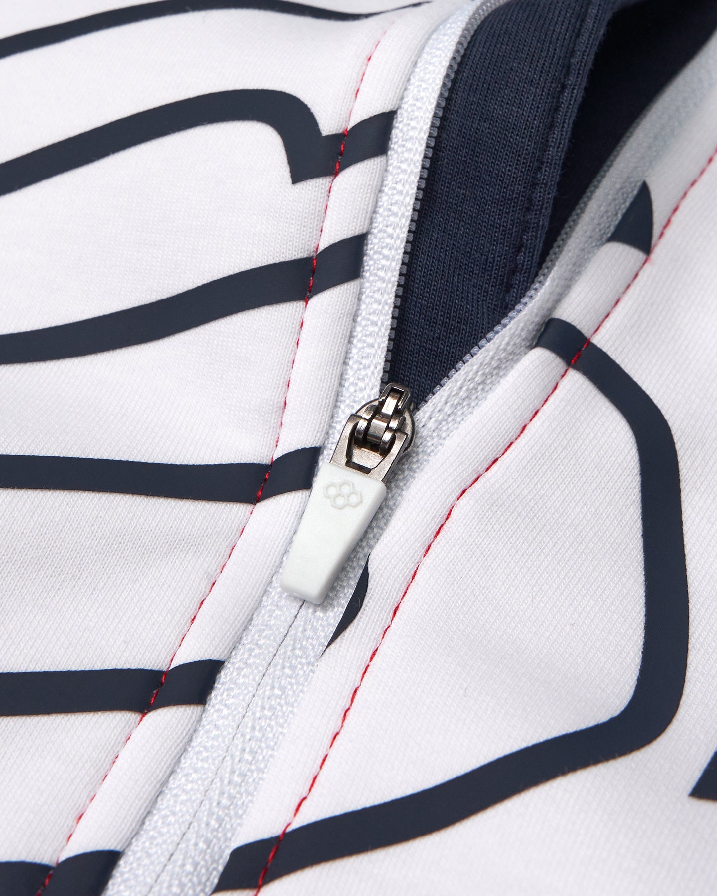 Sweat-shirt de catch américain colorblock 1/4 zip