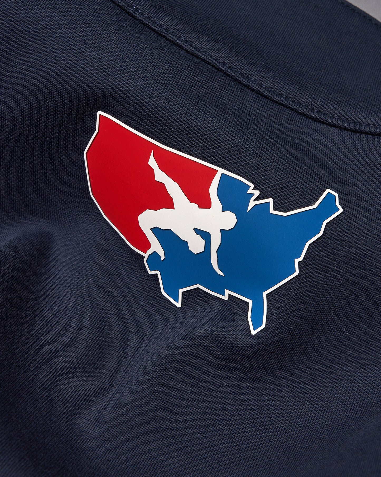 Sweat-shirt de catch américain colorblock 1/4 zip