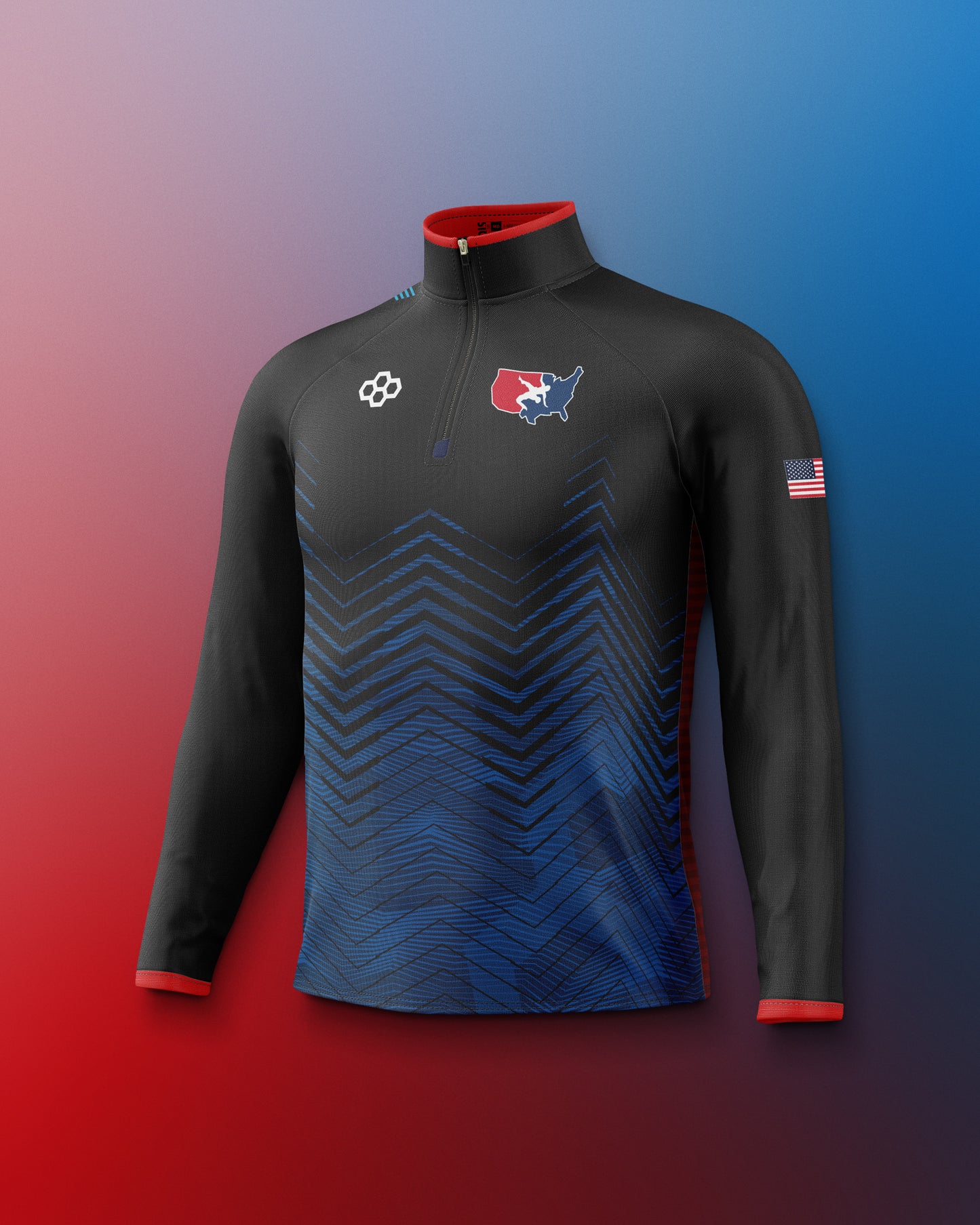 Zip 1/4 sublimé USAW