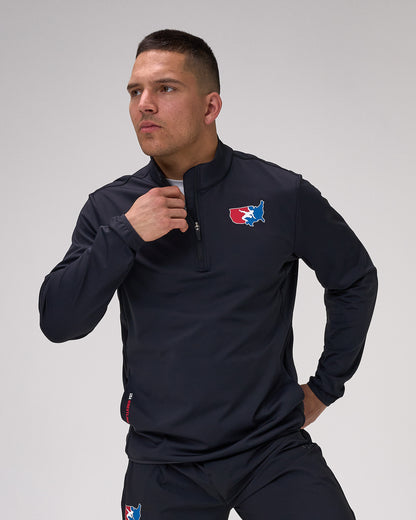 USA Wrestling Map Logo Victory 1/4 Zip Jacket