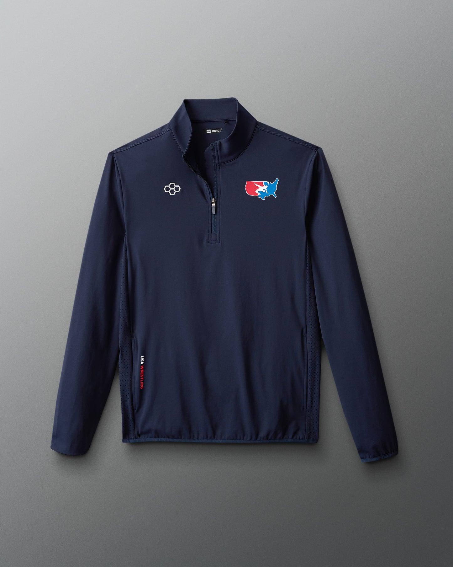 USA Wrestling Map Logo Victory 1/4 Zip Jacket