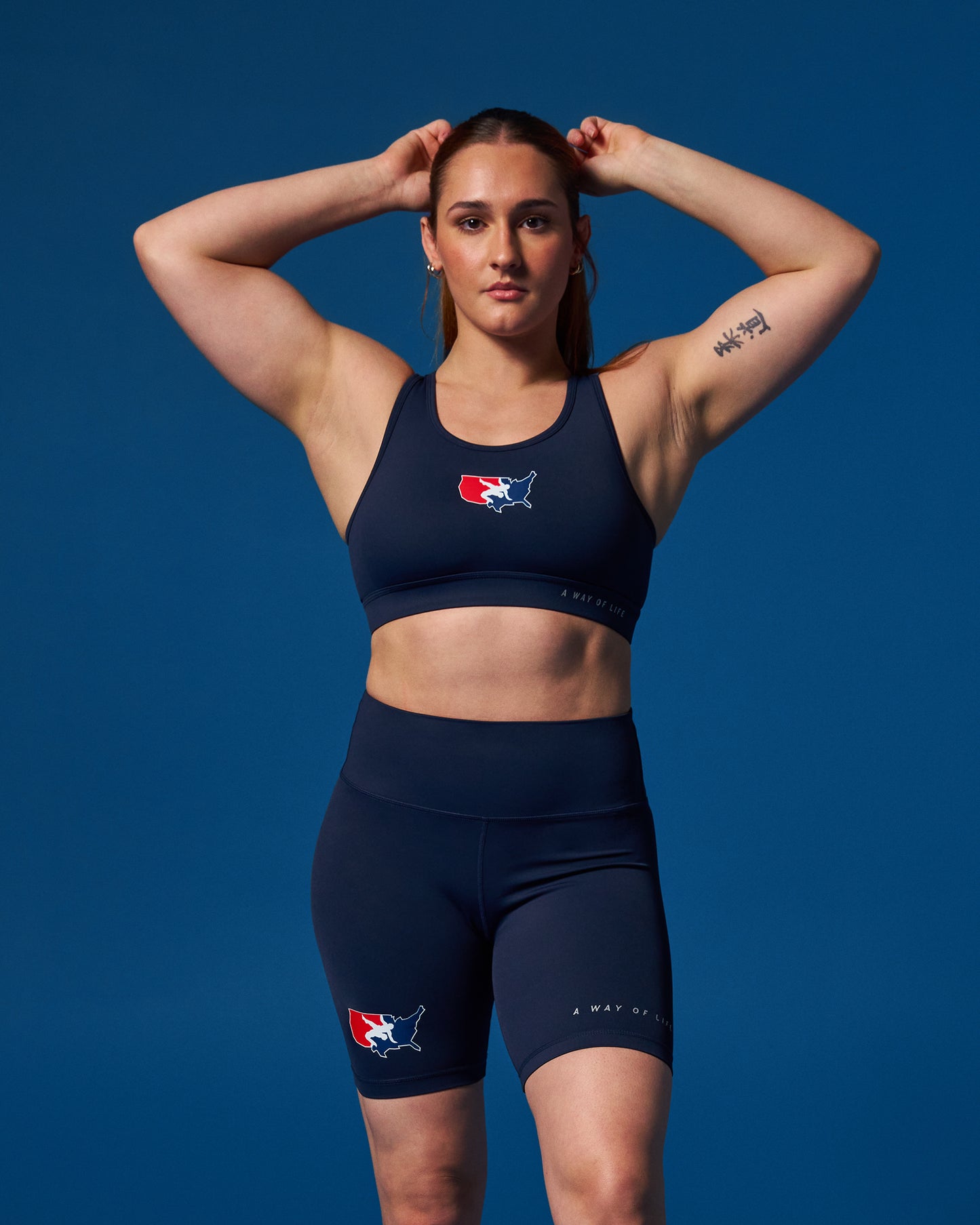 Soutien-gorge de sport pour femme avec logo USAW