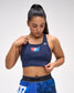 USA Wrestling Women's Scoop Neck Padded Sports Bra