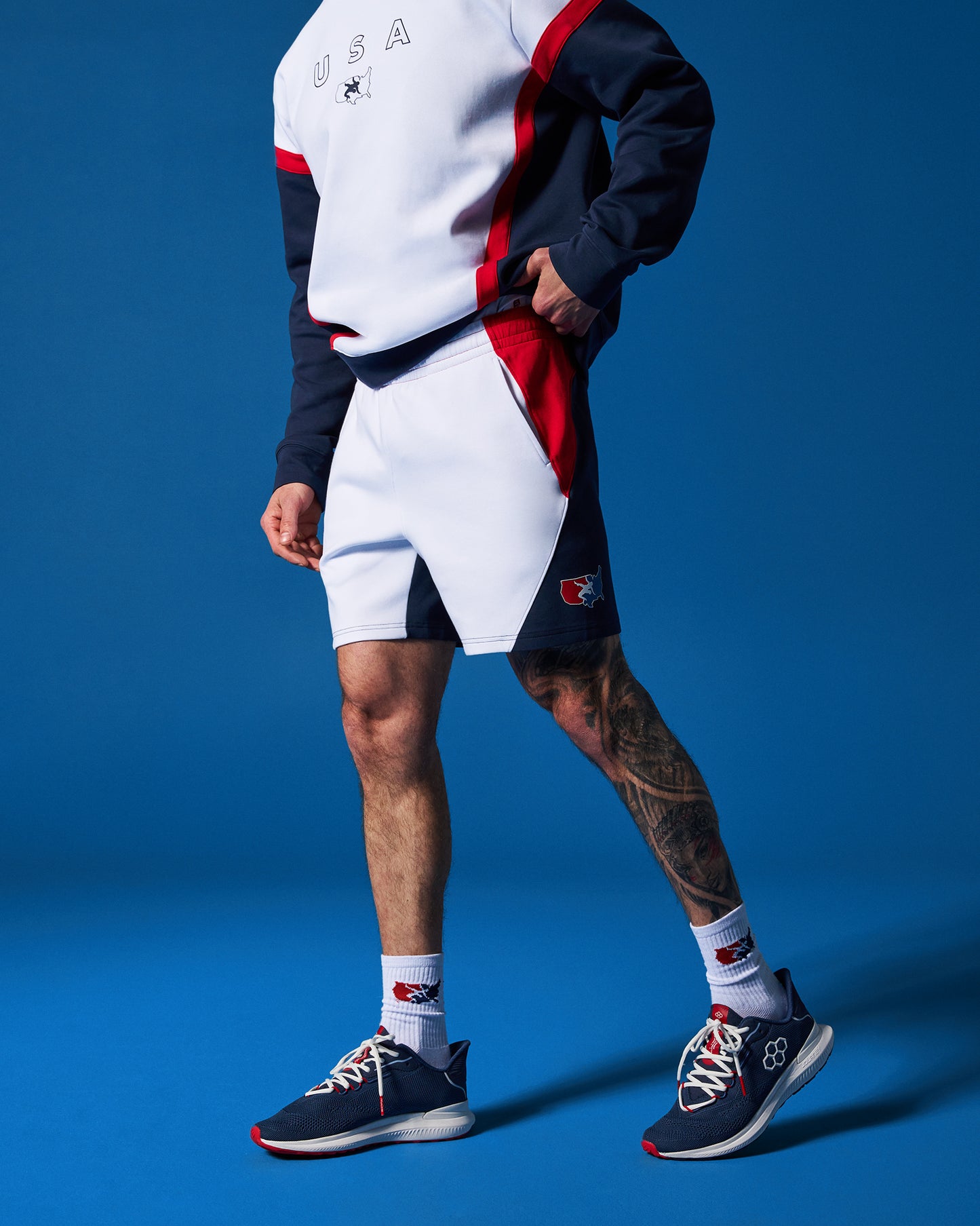 USA Wrestling Colorblock Shorts