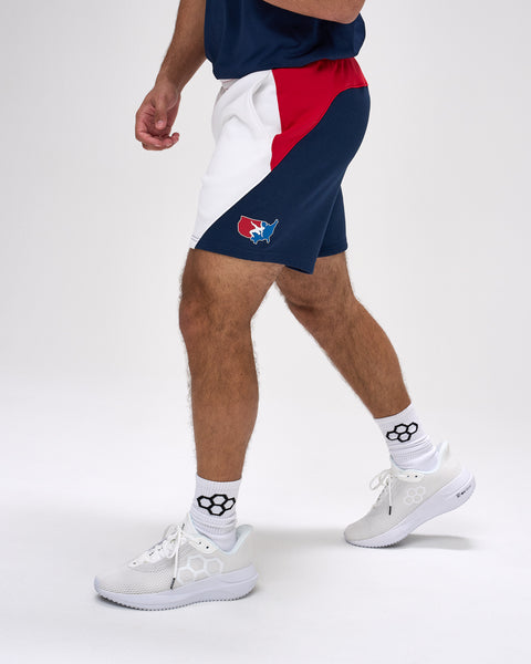 Men's USA Wrestling Colorblock Shorts - Official Gear | RUDIS