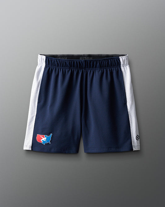 VIK - USA Wrestling 5" Panel Mesh Shorts