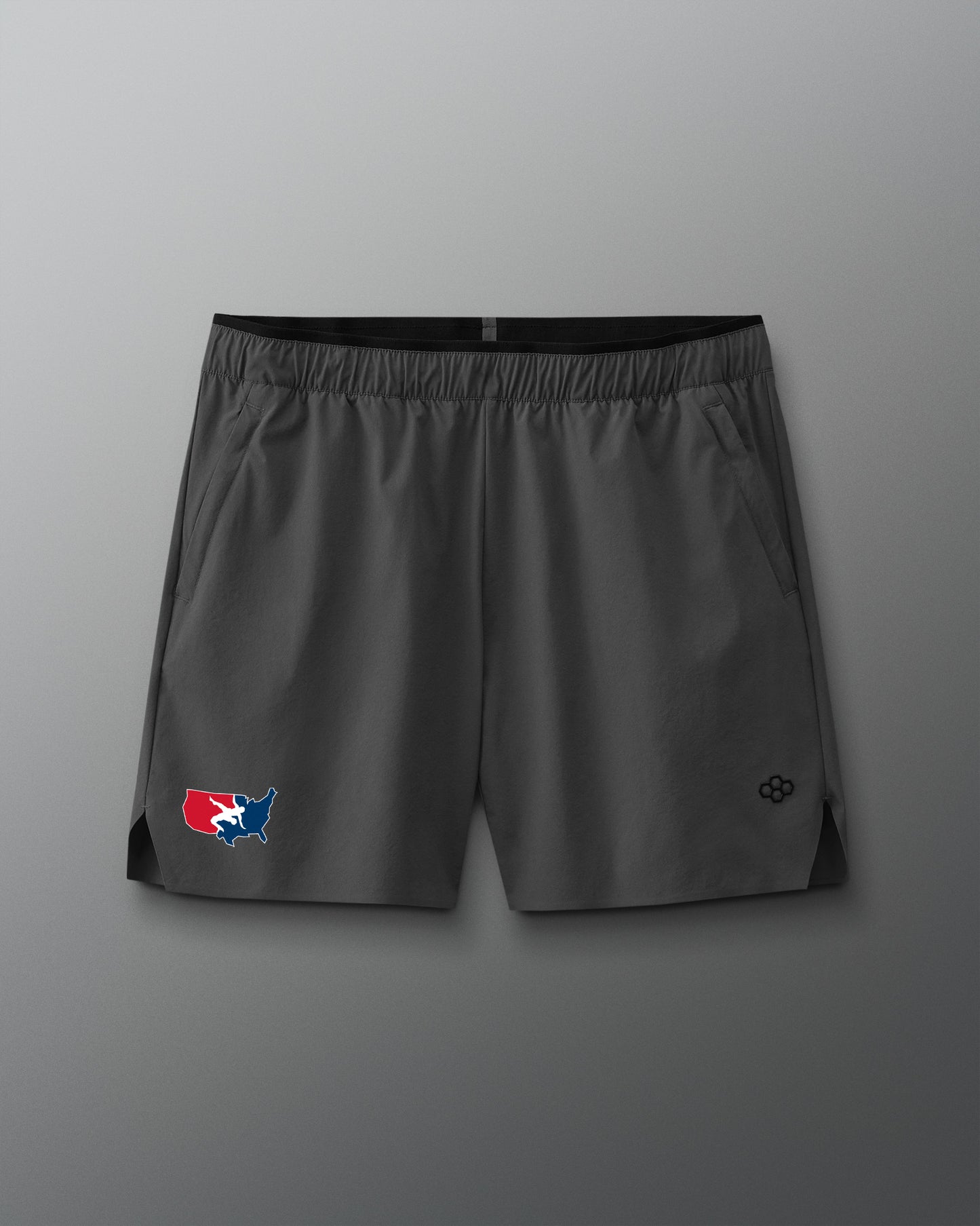 Short de performance avec logo de l'équipe de lutte américaine