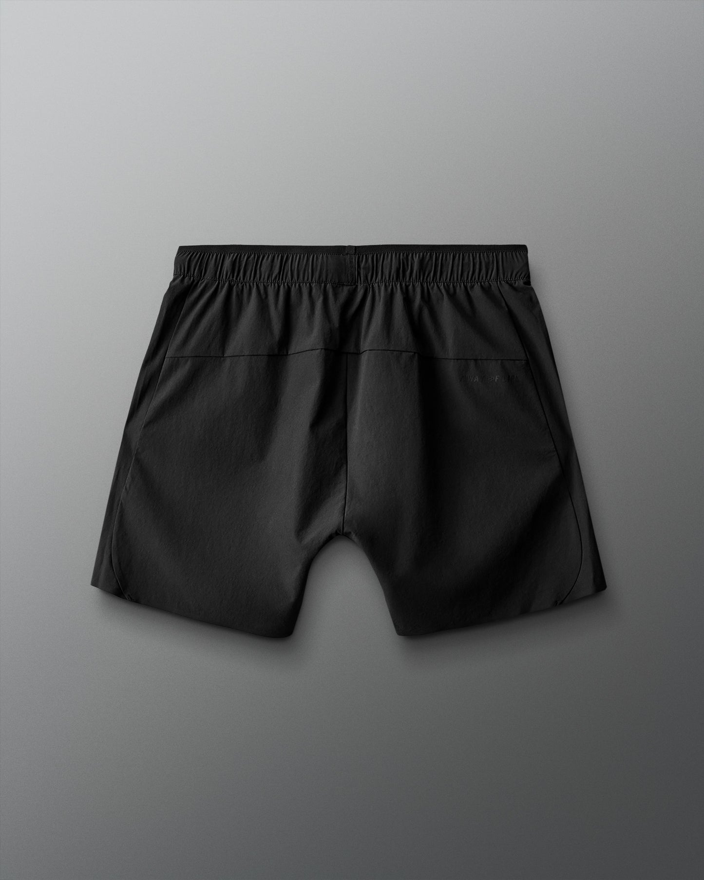 Black shorts on a gray background