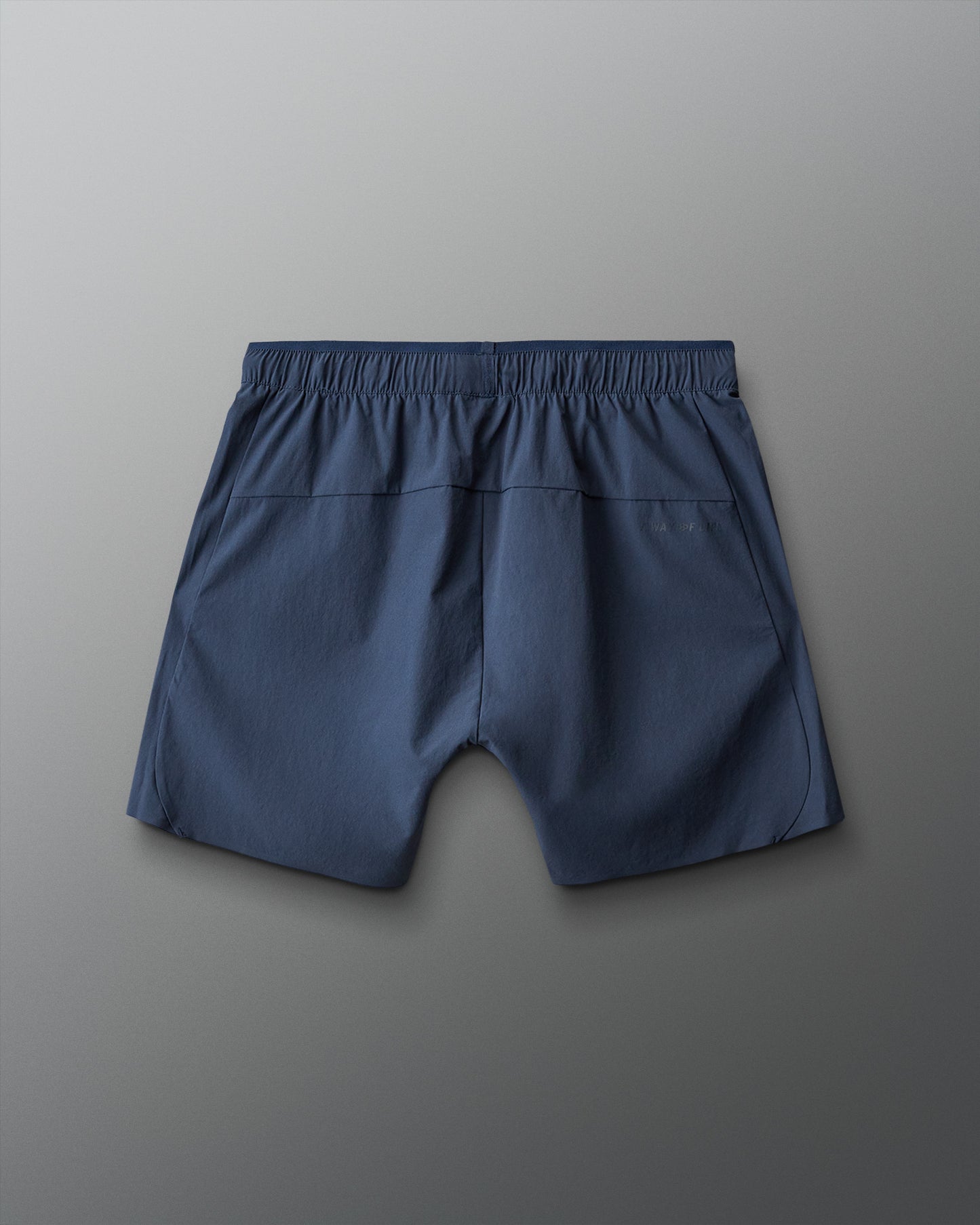 Blue shorts on a gray background
