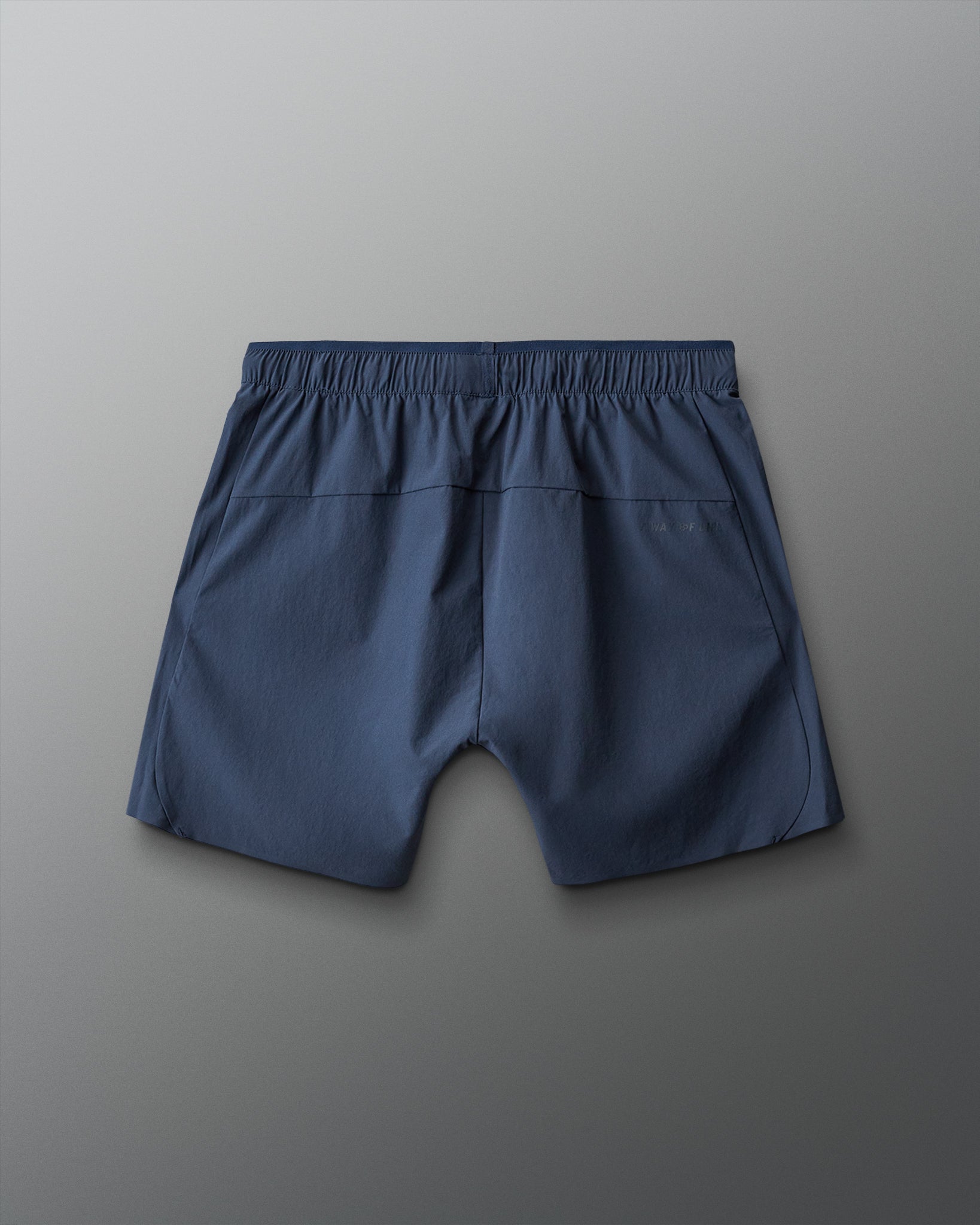 Blue shorts on a gray background
