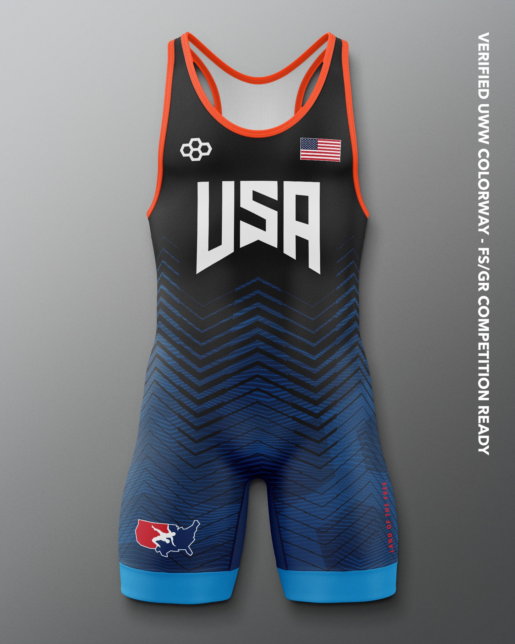 USA wrestling レスリング シングレット S Official USA Wrestling Singlet - Icon 2.0 RUDIS Singlet | RUDIS