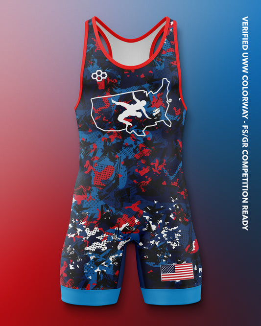 USAW Scatter Icon 2.0 Elite Singlet