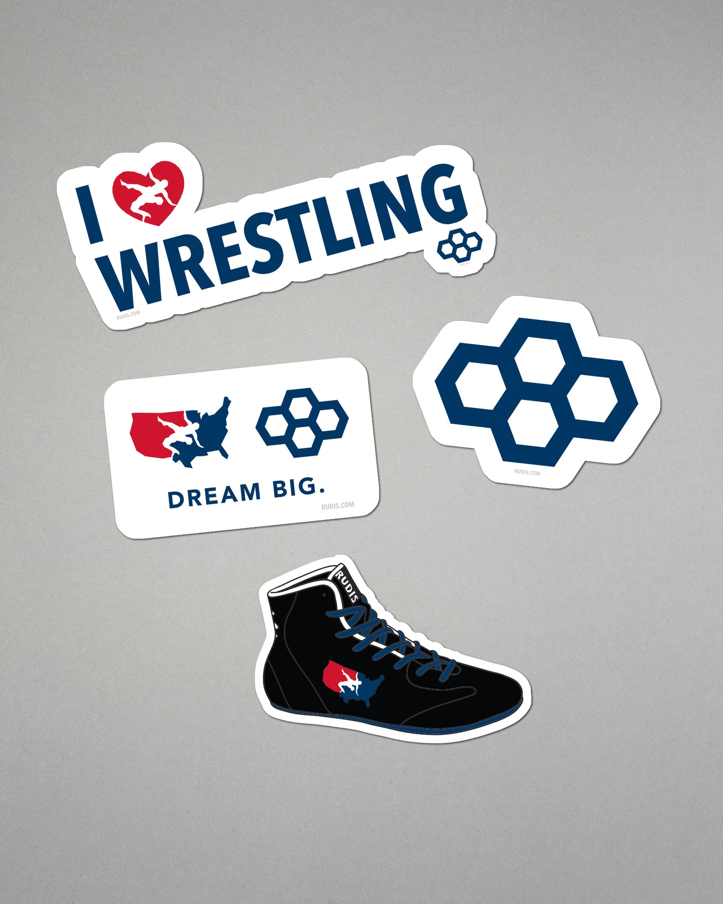 USA Wrestling Dream Big Sticker Pack