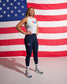 USA Wrestling Logo Women's Cropped COOL-FEEL Lite Tank Top