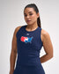 Débardeur court pour femme avec logo USAW COOL-FEEL