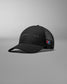 Black wrestling cap with a logo on a gray background