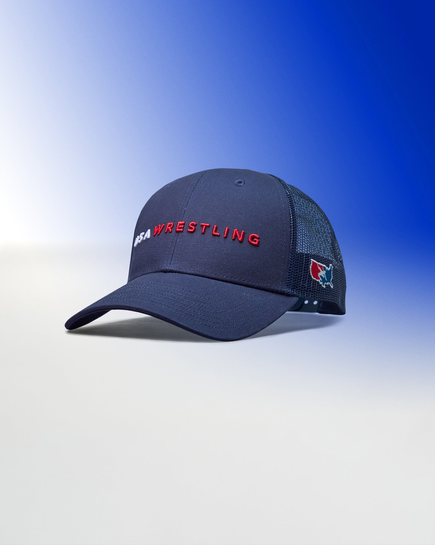 USA Wrestling Wordmark Bridge Trucker Hat
