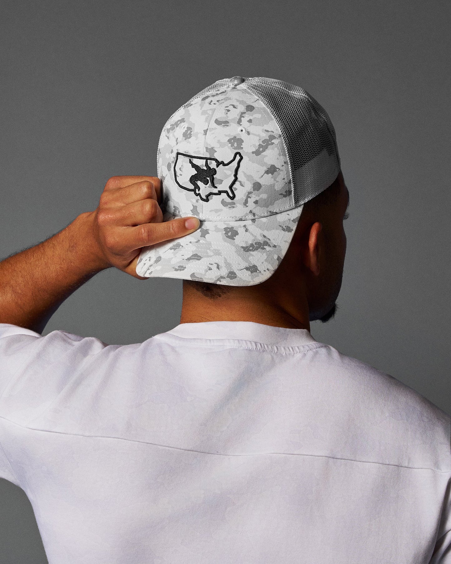 USA Wrestling Logo Bridge Trucker Hat